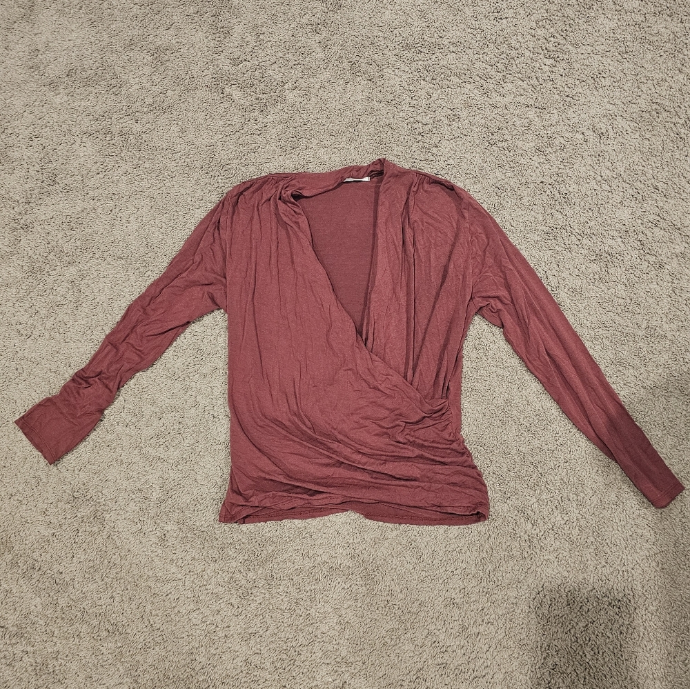 Deep V-Neck Wrap Top